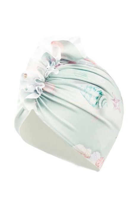 Дитяча шапка Jamiks CORALIA колір бірюзовий з тонкого трикотажу Дитяча шапка Jamiks CORALIA колір бірюзовий з тонкого трикотажу