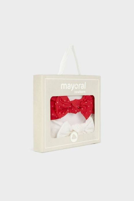 Пов'язка на голову Mayoral Newborn 2-pack колір червоний Пов'язка на голову Mayoral Newborn 2-pack колір червоний