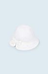 Дитяча бавовняна панама Mayoral колір білий з бавовни