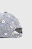 Дитяча бавовняна кепка United Colors of Benetton колір сірий візерунок