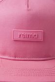 Дитяча бавовняна шапка Reima колір рожевий однотонна Дитяча бавовняна шапка Reima колір рожевий однотонна