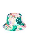 Дитяча бавовняна панама Roxy колір зелений з бавовни Дитяча бавовняна панама Roxy колір зелений з бавовни