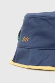 Дитячий двосторонній бавовняний капелюх United Colors of Benetton з бавовни колір блакитний (3288647)