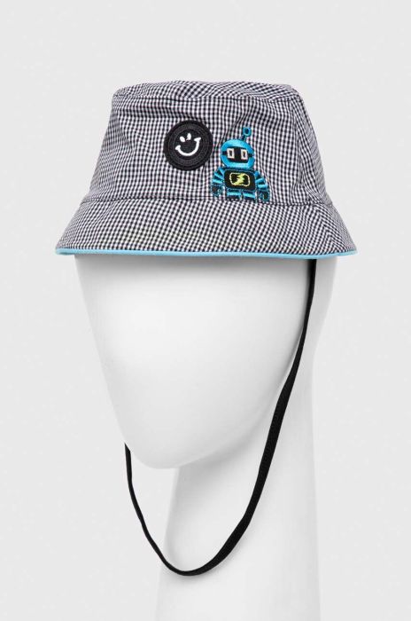 Дитяча бавовняна панама Jamiks колір чорний з бавовни Дитяча бавовняна панама Jamiks колір чорний з бавовни