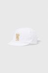 Дитяча бавовняна шапка Jamiks RENNE колір білий з принтом