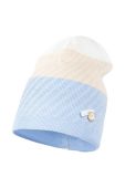 Дитяча шапка Jamiks ROSEANE з тонкого трикотажу колір блакитний
