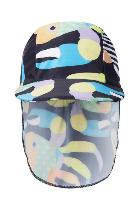 Дитяча кепка Reima колір чорний візерунок Дитяча кепка Reima колір чорний візерунок