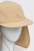 Кепка The North Face колір бежевий однотонна Кепка The North Face колір бежевий однотонна