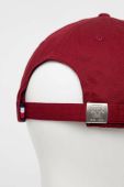 Бавовняна бейсболка Tommy Hilfiger колір бордовий з аплікацією