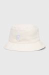 Бавовняний капелюх Tommy Hilfiger колір білий з бавовни Бавовняний капелюх Tommy Hilfiger колір білий з бавовни