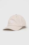Бавовняна бейсболка United Colors of Benetton колір бежевий з аплікацією Бавовняна бейсболка United Colors of Benetton колір бежевий з аплікацією