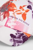 Бавовняна бейсболка Armani Exchange візерунок колір барвистий