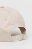 Бавовняна бейсболка Samsoe Samsoe колір бежевий однотонна Бавовняна бейсболка Samsoe Samsoe колір бежевий однотонна