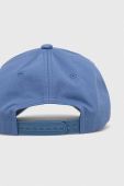 Бавовняна бейсболка HUGO з аплікацією колір блакитний (3077459)