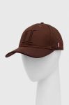 Кепка Les Deux колір коричневий з аплікацією Кепка Les Deux колір коричневий з аплікацією