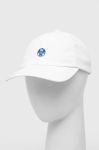 Кепка North Sails колір білий з аплікацією Кепка North Sails колір білий з аплікацією