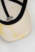 Бавовняна бейсболка Vans колір жовтий візерунок Бавовняна бейсболка Vans колір жовтий візерунок