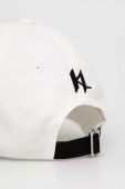 Бавовняна бейсболка Karl Lagerfeld колір білий однотонна
