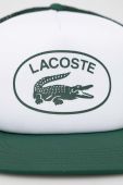 Кепка Lacoste колір зелений візерунок Кепка Lacoste колір зелений візерунок