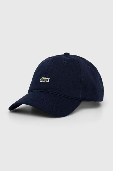 Бавовняна бейсболка Lacoste колір синій з аплікацією RK0491-031 (3007981)