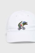 Бавовняна кепка Lacoste x Netflix колір білий з аплікацією RK7743-VIQ (3273697) Бавовняна кепка Lacoste x Netflix колір білий з аплікацією RK7743-VIQ (3273697)