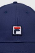 Бавовняна бейсболка Fila колір синій з аплікацією Бавовняна бейсболка Fila колір синій з аплікацією