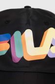 Кепка Fila колір чорний візерунок Кепка Fila колір чорний візерунок
