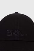Кепка Jack Wolfskin колір чорний з аплікацією