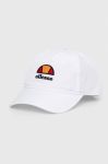 Кепка Ellesse колір білий з аплікацією Кепка Ellesse колір білий з аплікацією
