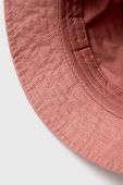 Бавовняний капелюх 4F колір рожевий з бавовни