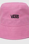 Бавовняний капелюх Vans колір рожевий з бавовни Бавовняний капелюх Vans колір рожевий з бавовни