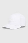 Бавовняна кепка Alpha Industries колір білий з аплікацією 168903.09-White Бавовняна кепка Alpha Industries колір білий з аплікацією 168903.09-White
