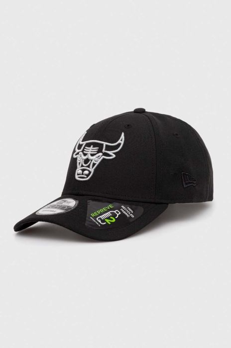 Кепка New Era колір чорний з аплікацією CHICAGO BULLS (3280987)
