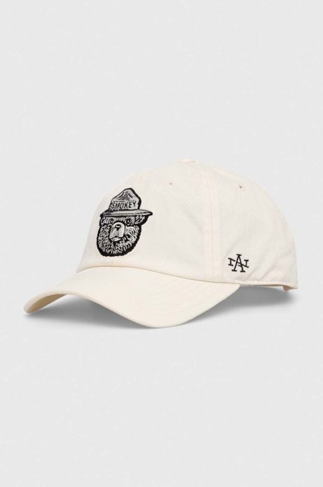 Кепка American Needle Smokey The Bear колір бежевий з аплікацією Кепка American Needle Smokey The Bear колір бежевий з аплікацією