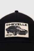 Кепка American Needle Chevelle колір чорний з аплікацією Кепка American Needle Chevelle колір чорний з аплікацією