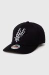 Кепка з домішкою вовни Mitchell&Ness San Antonio Spurs колір чорний з аплікацією Кепка з домішкою вовни Mitchell&Ness San Antonio Spurs колір чорний з аплікацією