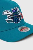 Кепка з домішкою вовни Mitchell&Ness Charlotte Hornets колір бірюзовий з аплікацією Кепка з домішкою вовни Mitchell&Ness Charlotte Hornets колір бірюзовий з аплікацією