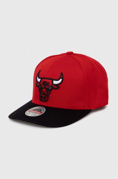 Кепка з домішкою вовни Mitchell&Ness Chicago Bulls колір червоний з аплікацією (3287316) Кепка з домішкою вовни Mitchell&Ness Chicago Bulls колір червоний з аплікацією (3287316)