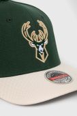 Кепка з домішкою вовни Mitchell&Ness Milwaukee Bucks колір зелений з аплікацією