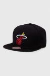 Кепка з домішкою вовни Mitchell&Ness Miami Heat колір чорний з аплікацією (3280712) Кепка з домішкою вовни Mitchell&Ness Miami Heat колір чорний з аплікацією (3280712)