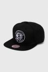 Кепка Mitchell&Ness Brooklyn Nets колір чорний з аплікацією Кепка Mitchell&Ness Brooklyn Nets колір чорний з аплікацією