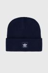 Шапка adidas Originals колір синій з тонкого трикотажу Шапка adidas Originals колір синій з тонкого трикотажу