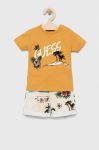 Дитячий бавовняний комплект Guess колір жовтий (3131545)