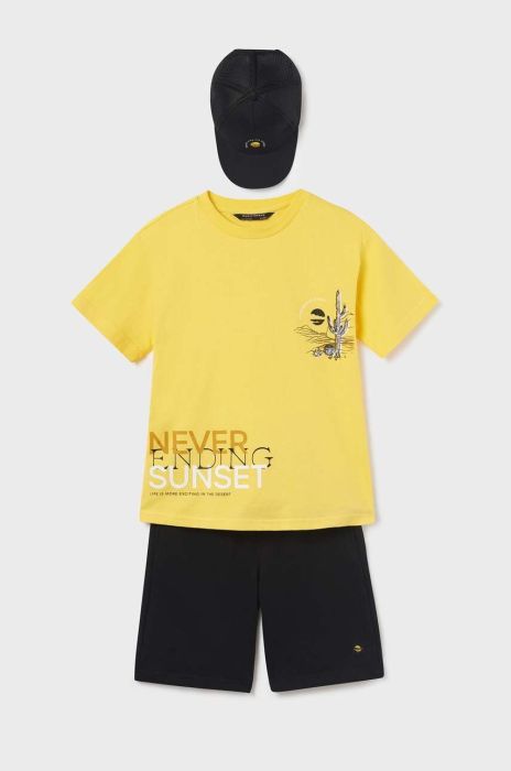 Дитячий бавовняний комплект Mayoral колір жовтий (2964921)