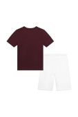 Дитячий бавовняний комплект BOSS колір бордовий