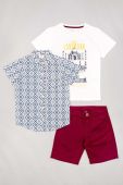Дитячий бавовняний комплект zippy колір бордовий (3112424)