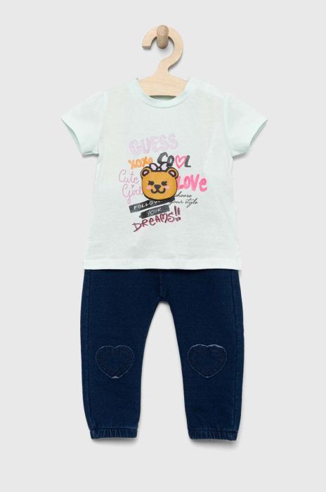 Комплект для немовлят Guess колір блакитний (2914623) Комплект для немовлят Guess колір блакитний (2914623)
