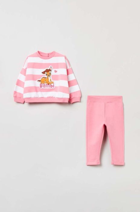 Cпортивний костюм для немовлят OVS колір білий (3044026) Cпортивний костюм для немовлят OVS колір білий (3044026)