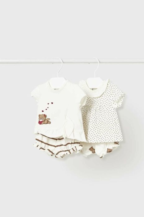 Комплект для немовлят Mayoral Newborn 2-pack колір бежевий (2983883) Комплект для немовлят Mayoral Newborn 2-pack колір бежевий (2983883)