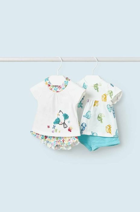 Комплект для немовлят Mayoral Newborn 2-pack колір бірюзовий (2983898)